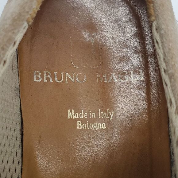 Bruno Magli Italian Lace Loafer Suede Leather Size 8 - Picture 11 of 16